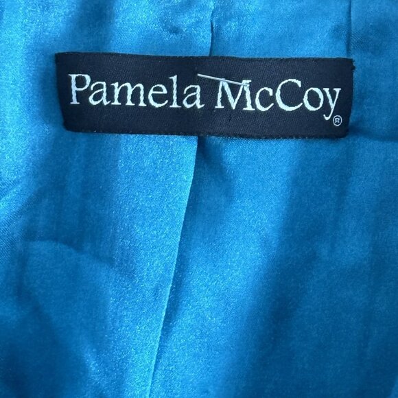 Pamela McCoy Jacket Size 2XL Turquoise Women Coat Jacket - Picture 6 of 12